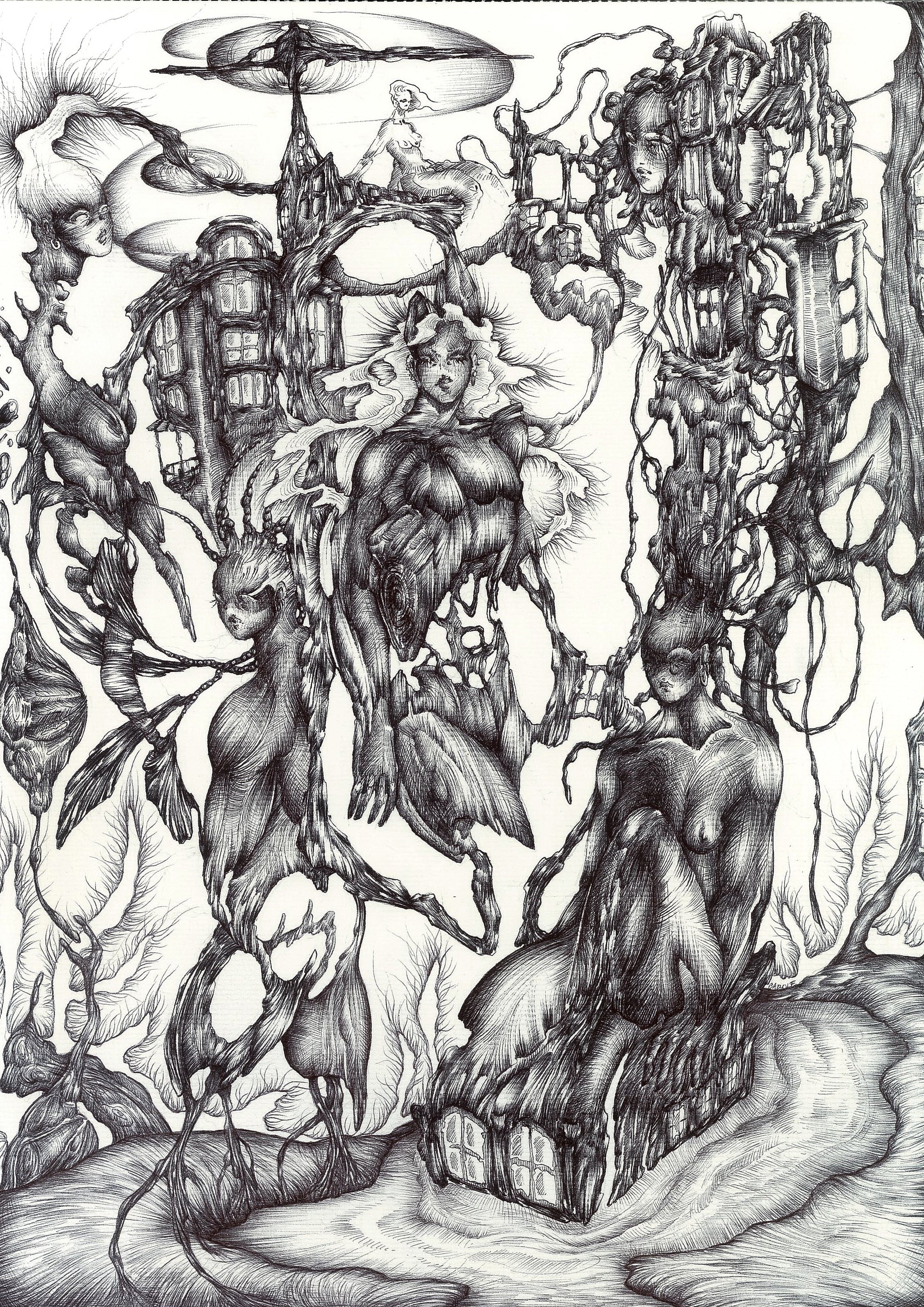 Femmes au stylo Bic
